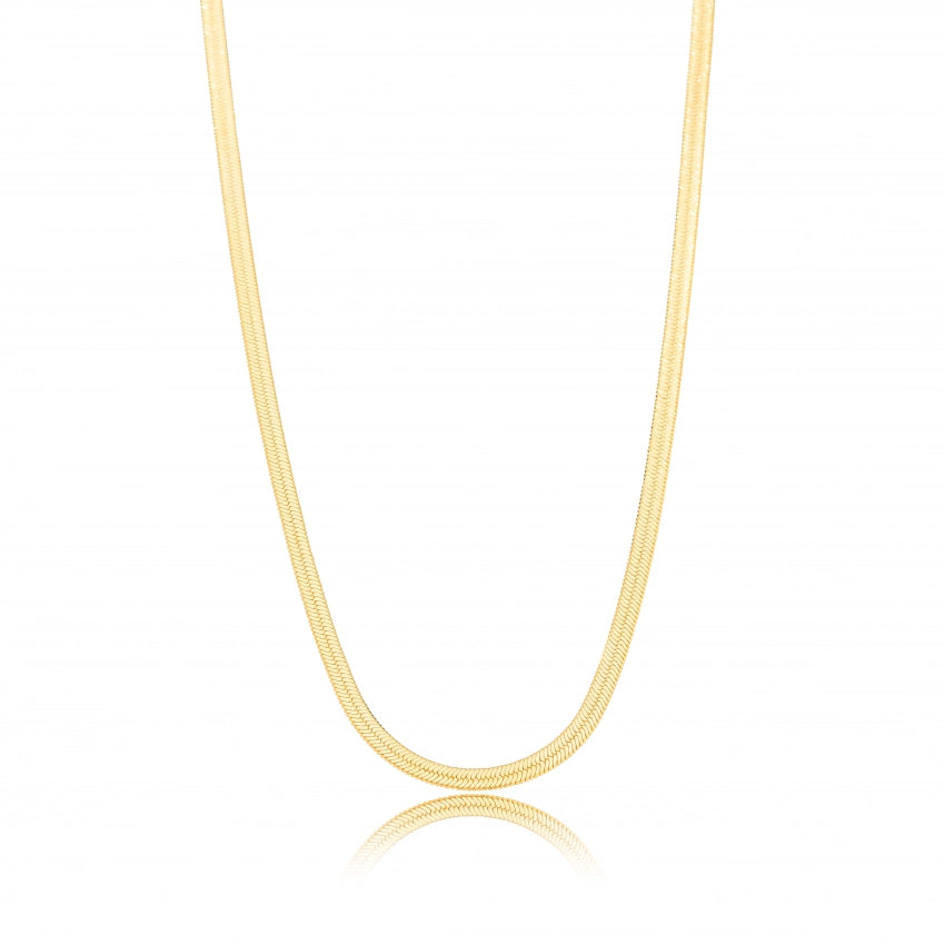 Herringbone Snake Chain Choker